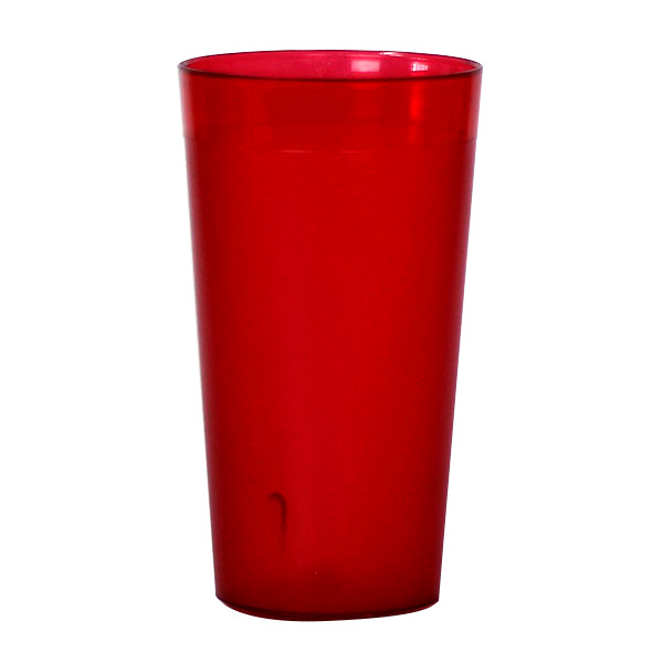 Vaso refresquero rojo